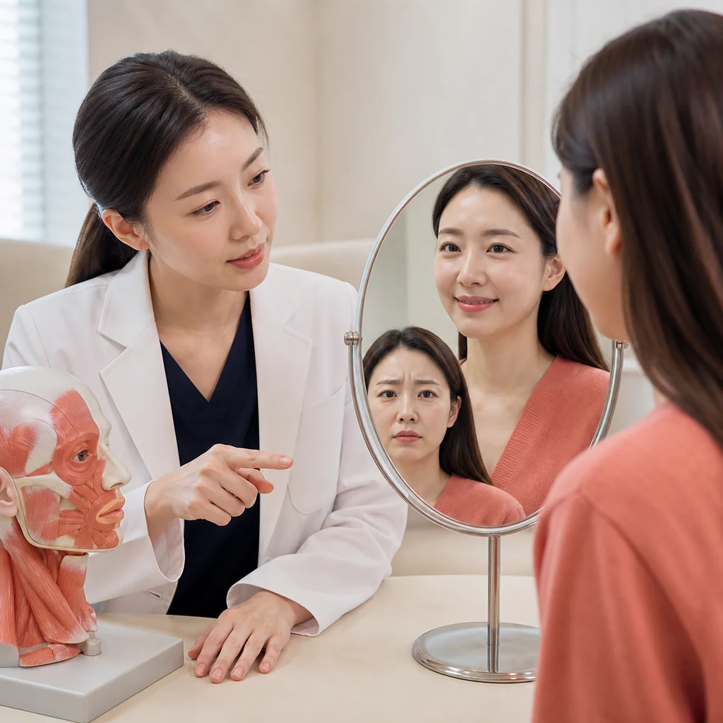 당산역 보톡스 — 부위 이름보다 근육과 표정을 먼저 봅니다