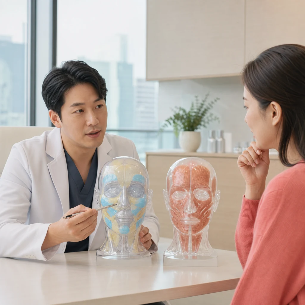 당산 필러와 보톡스 — 볼륨과 움직임을 구분하는 동안 계획