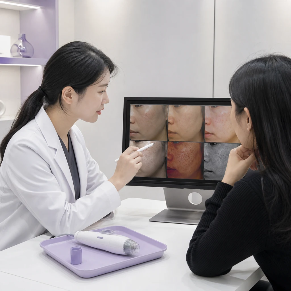 당산역 포텐자 — 흉터·모공·기미를 한 장비로 볼 때 주의할 점